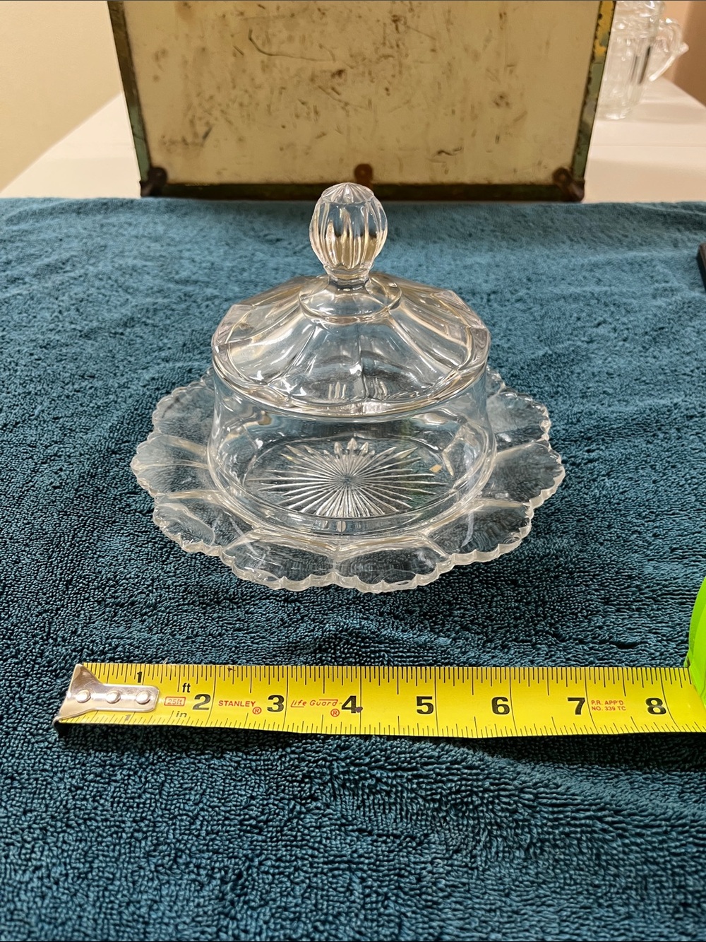 Crystal serving dish